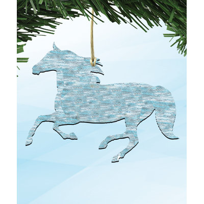 5'' Wood Animals Holiday Shaped Ornament