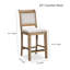 Tabouret de comptoir, siège en cuir-877912284-877912285