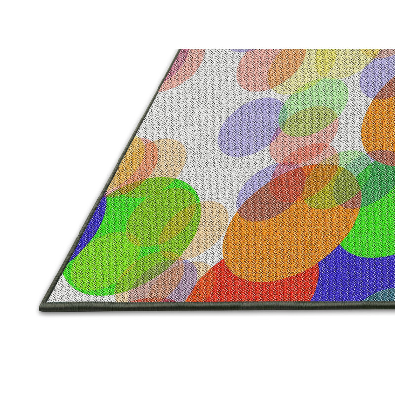 Tapis rouge à pois Colbert, Rectangle 5 pi x 7 pi