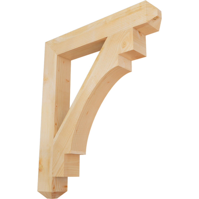 Support en bois / corbeau H 6 po x l 40 po BKTMRC04, H 48 po x l 6 po x P 40 po, Sapin de Douglas