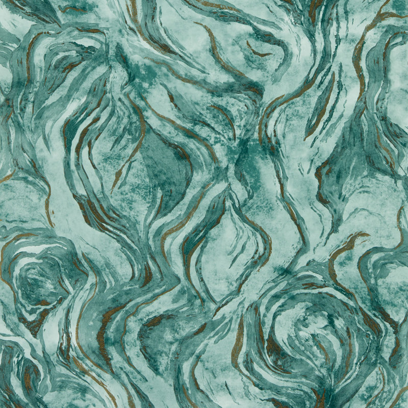 Lavico Lusso 10.05m x 52cm Wallpaper Roll, Teal