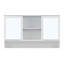 Armoire à pharmacie murale 60 po avec portes à double miroir, tablettes réglables, rangement ouvert, charnières à fermeture en douceur 60 po-1184607254