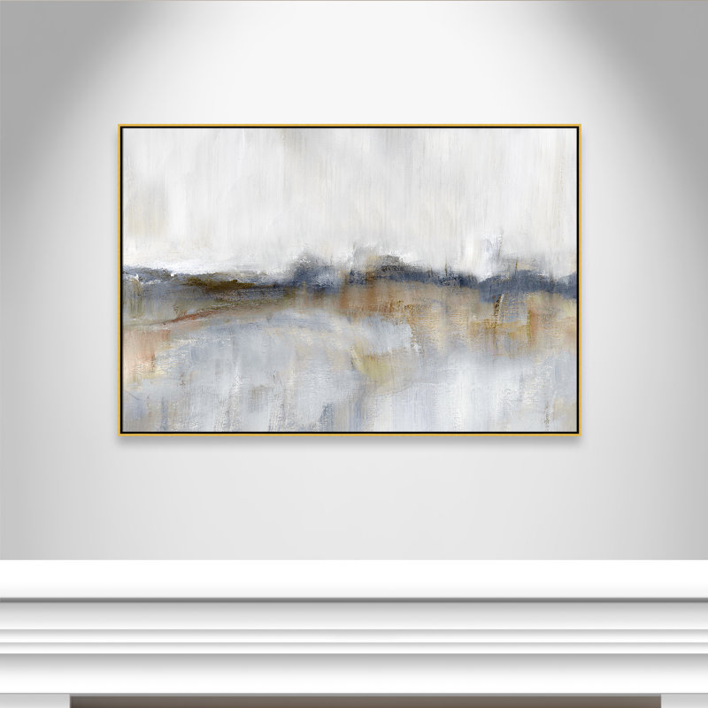 Autumnal Tide by Nan - Floater Frame Print on Canvas, Gold Framed, 41.5'' H x 61.5'' W x 2'' D