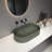 Concrete Vessel Oval Modern Bathroom Sink