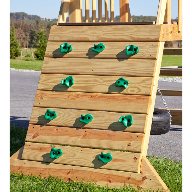 YardCraft Pine Swing Set with Swing(s), Unfinished