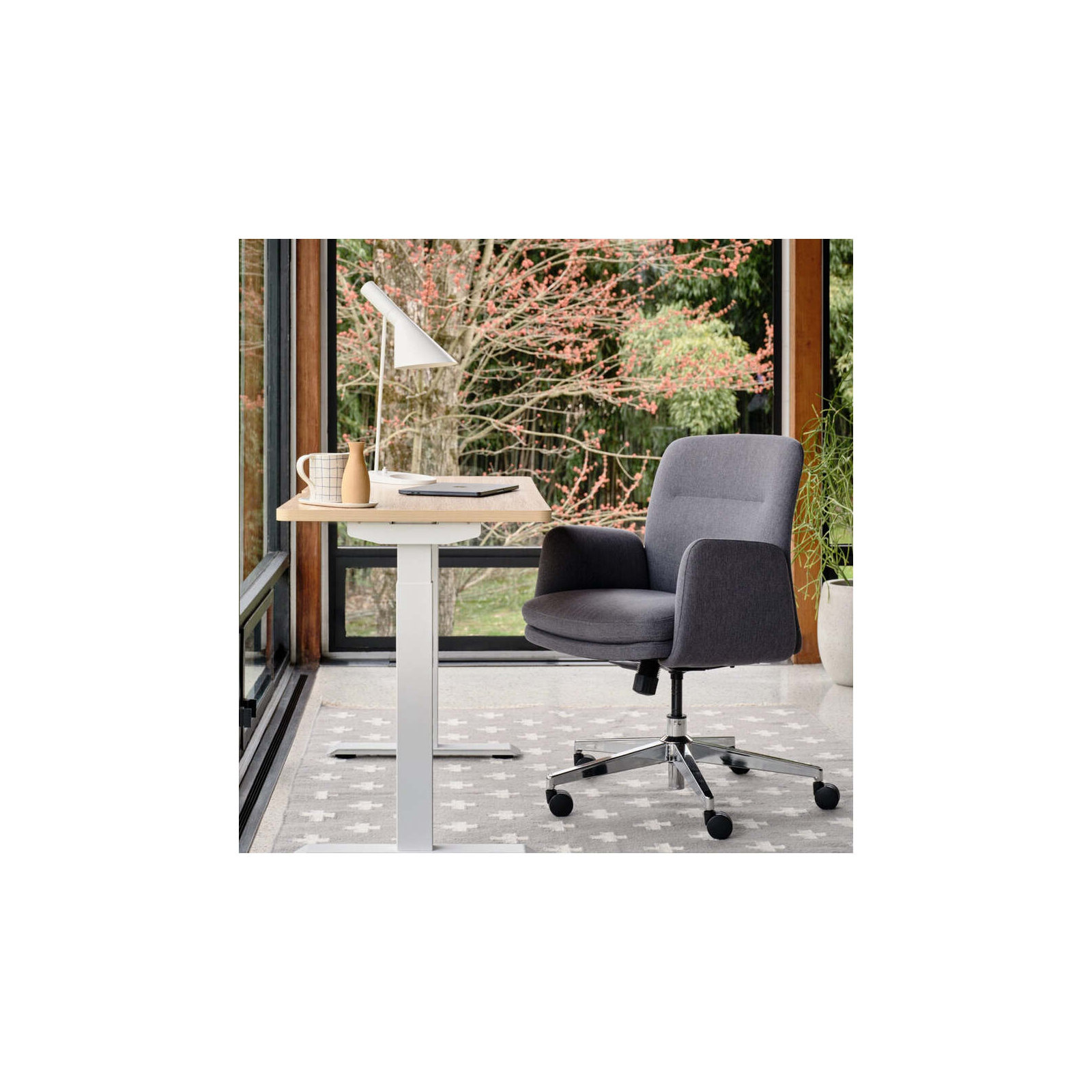 Softside Chair - Midback - Fabric, Overcast, 36"