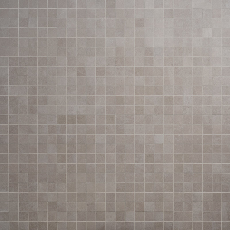 Stoneside 2x2 Porcelain Matte Mosaic Tile, Linen Warm Gray