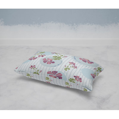 Circular Garden  Rectangular Throw Pillow