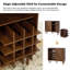 Moorton Mid-Century Modern Tall 2-Door Multifunction Accent Cabinet With Wine Rack (Set Of 2)-885717127