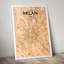 Milan City Map - No Frame Print-921150204