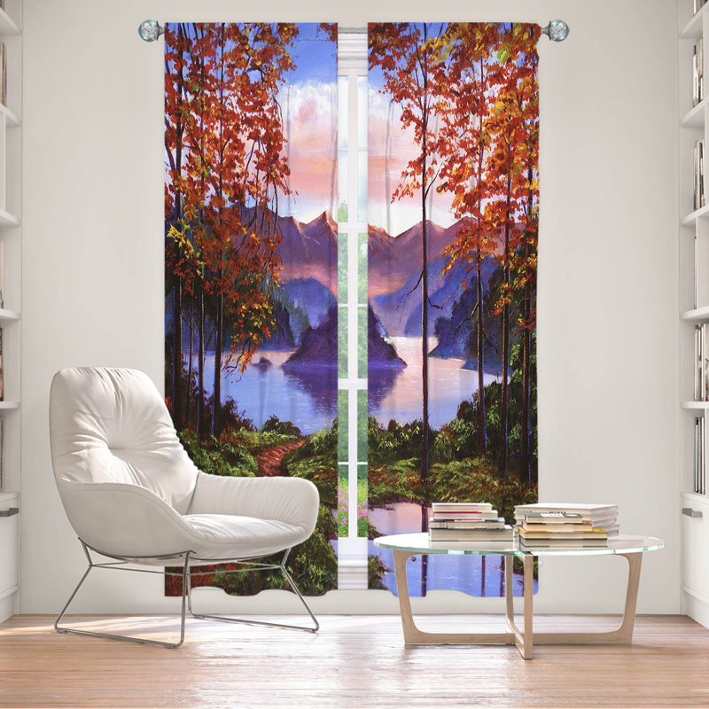Paire de rideaux obscurcissant et isolant Autumn, L 20 po x L 52 po