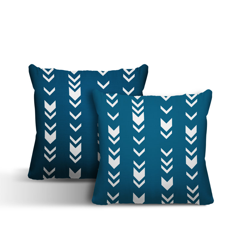  Coussin intérieur / extérieur, L 19 po x H 19 po, Turquoise