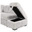 Canapé-lit en velours avec repose-pieds et canapé-lit modulaire en Corduroy