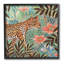 Léopard et fleurs de la jungle, estampe numérique encadrée par Elizabeth Tyndall-98908440-98908443