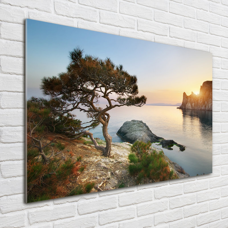 Tree By The Sea - Unframed Art Prints on Glass
