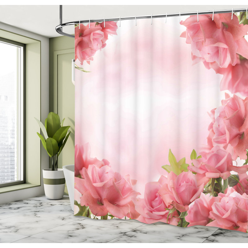 Shower Curtain with Hooks Included