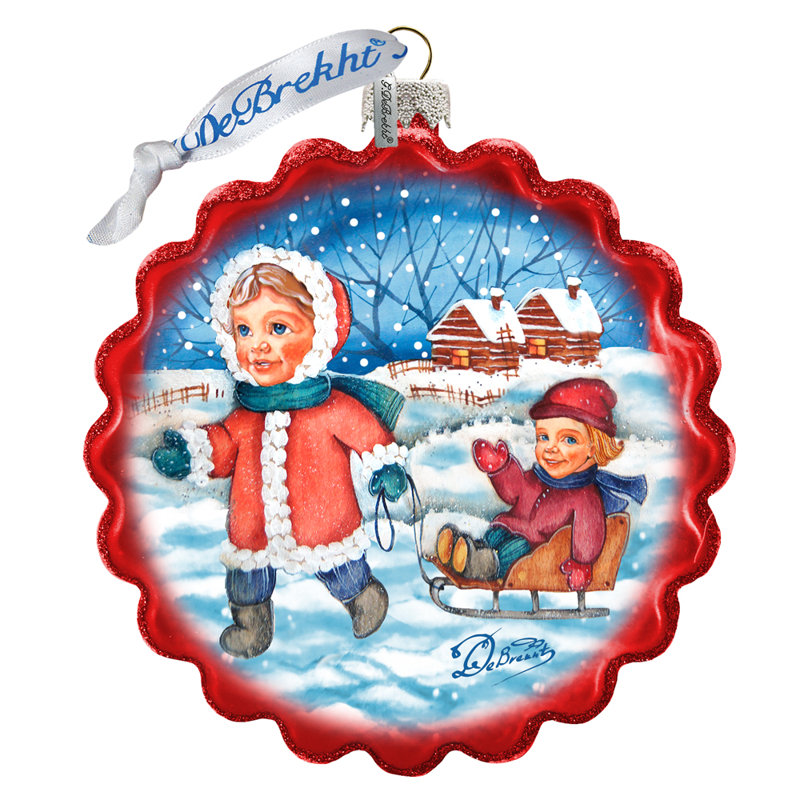 Collection de splendor de noël en forme de couronne de décoration little frères