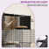Tucker Murphy Pet™ 3-Tier Enclosed Cat Habitat W/Built-In Litter Box, Indoor Multi-Level Customizable Playground For Cats, Ample Play Space For 1-3 Felines, Black