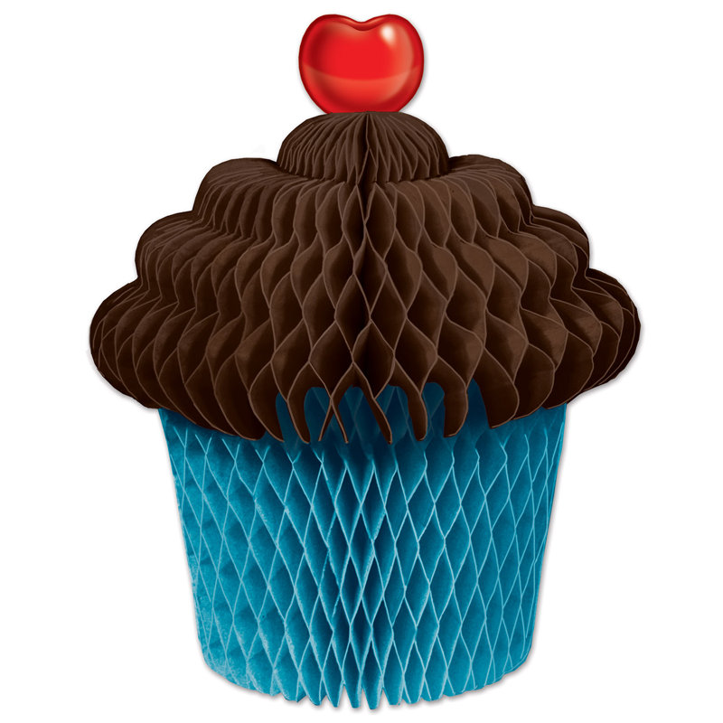Pièce maîtresse du petits gâteaux tissulaire, Brun / turquoise
