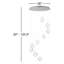 Luminaire suspendu à DEL 9 lumières Alicano-201474460