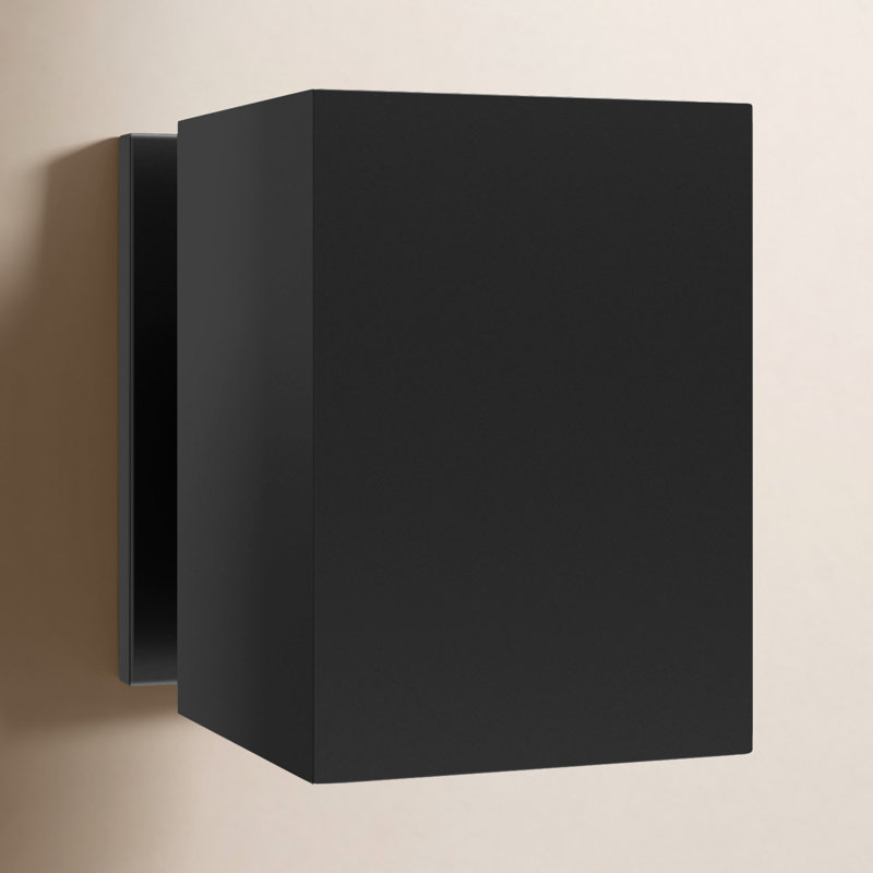 Pohl 1 - Light Outdoor Armed Sconce, Black, 7" H x 5" W x 7.75" D, No