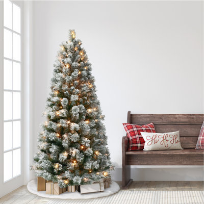 Sapin de Noël artificiel éclairé 6 pi