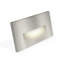 Luxrite Horizontal LED Step Lights, 5CCT, 3W, 150LM, 90° Beam, Dimmable, 120V, IP65, Interchangeable Plate Cover, Indoor/Outdoor Brushed Nickel 6 Pack-135509745-135509746