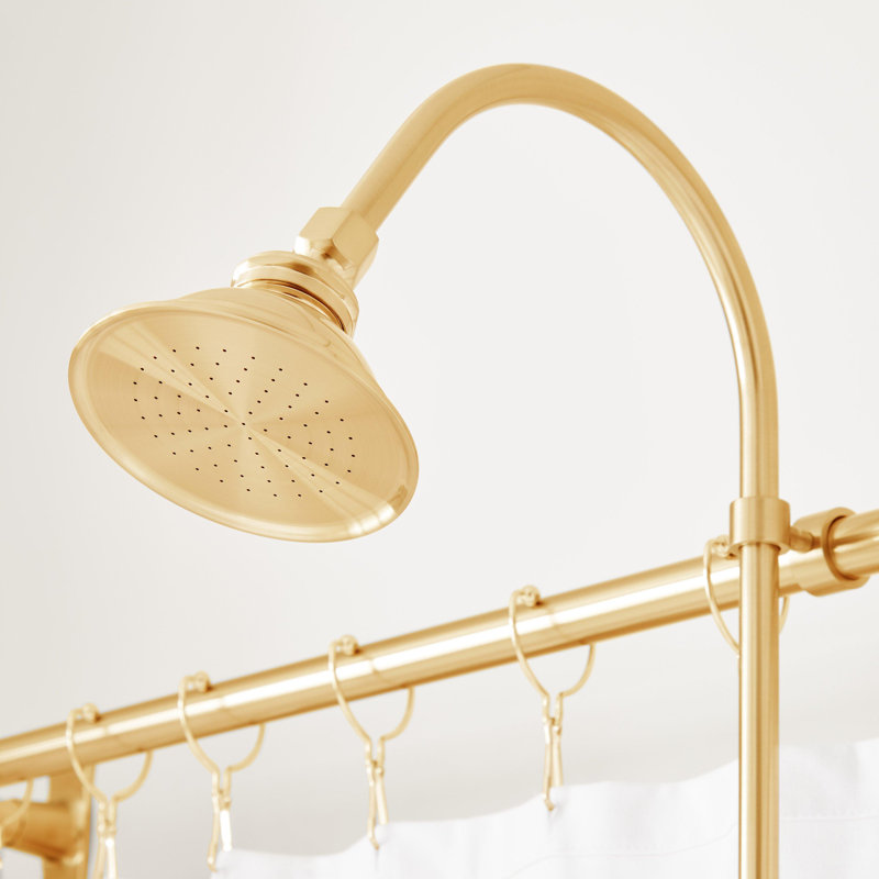 Robinet de baignoire et douche 60 ", Or brossé