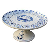 Blue Crab Footed Cake Stand