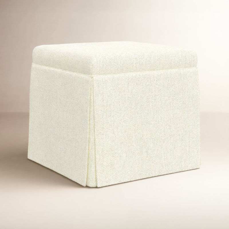 Repose-pieds avec rangement Bash, Tweed Sustain® toile Milsap