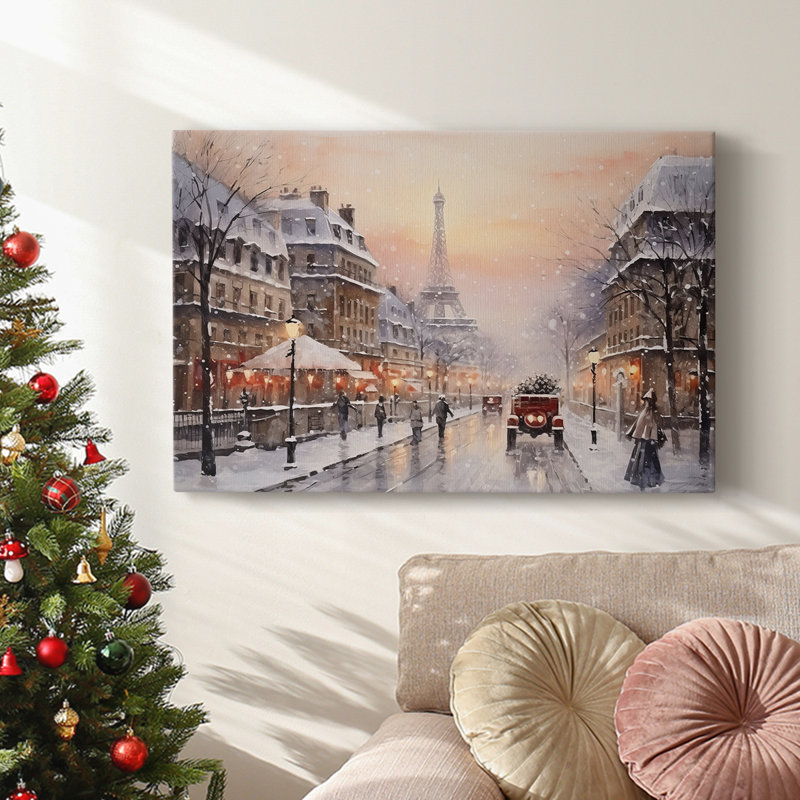 Christmas Holiday Arts - Toile tendue avec châssis, H 40 po x l 60 po