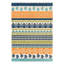 Tapis d'intérieur / extérieur géométrique Duxbury - orange / bleu marine / vert-110742430