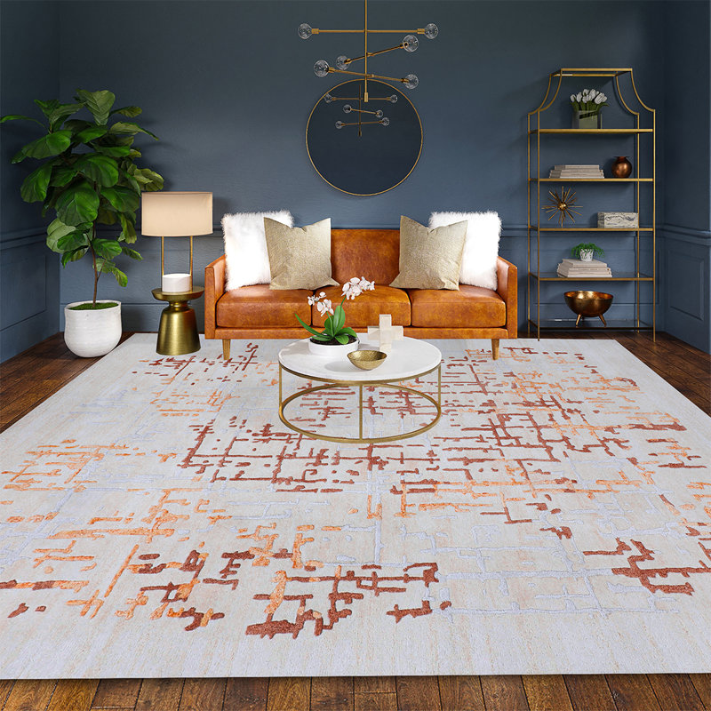 Abstract Area Rug, Rectangle 3' x 5'1"