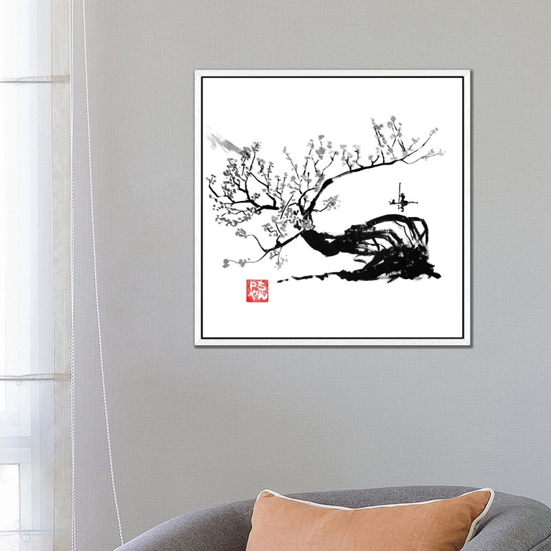 Old Tree by Péchane - Print on Canvas, White Framed, 66.04 cm H x 66.04 cm W