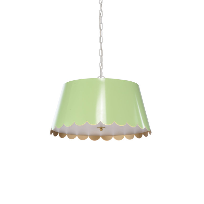 Mirasol Pendant, 10" H x 21" W x 21" D, Spring Green