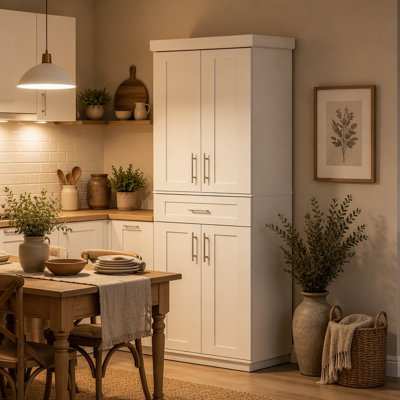 Spacious Freestanding Storage Cabinet,Kitchen Pantry Cabinet,Tall Storage Cabinet(Only Tall Pantry Cabinet)