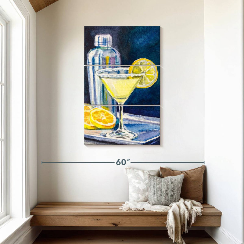 Yarlin Lemon Martini, 45" H x 28" W