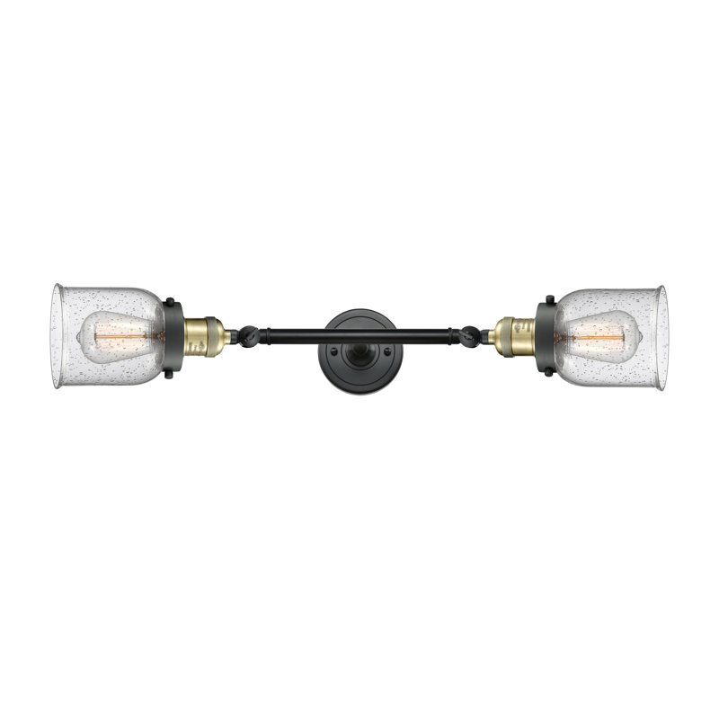 ClipperCove 2 - Light Dimmable Vanity Light, Seedy, Black Antique Brass, Bulb Not Included