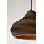 Luminaire suspendu de style nordique moderne 100 watts 1 lumière noir mat avec abat-jour en papier origami naturel