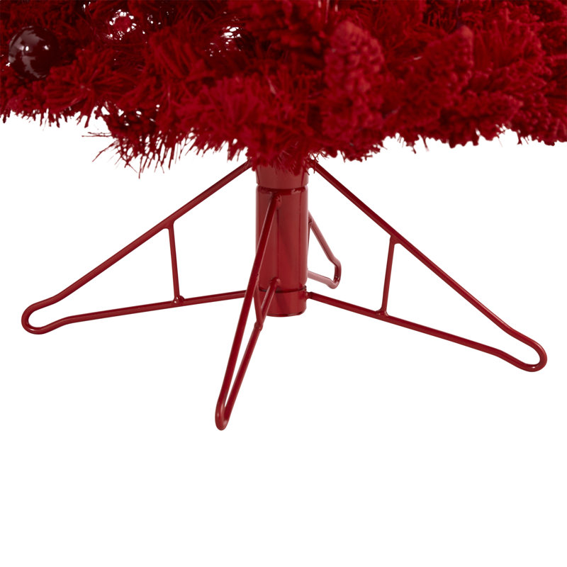 Lighted Artificial Christmas Tree, 4' H