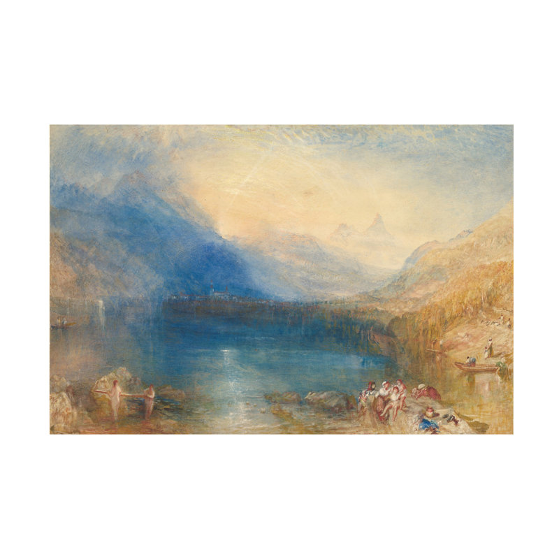 Joseph Mallord, William Turner, le lac de Zoug, 1843, art sur toile, H 30 po x l 47 po