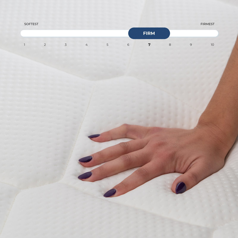 Brooklyn King 10" Firm Hybrid Mattress with Cooling Cover