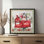 «Christmas in Bloom Mailbox» par Nicole DeCamp, reproduction d'art