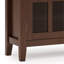 Armoire de rangement en bois brun roux Artisan