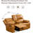 68" Premium Vegan Leather Reclining Living Room Loveseat With Middle Console And Cup Holders-2011895541