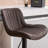 Brinitta Modern Swivel Adjustable Height Bar Stools Faux Leather Padded Counter Stools-344278941