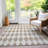 Loreen Flatweave Washable Geometric Indoor / Outdoor Rug-2046045883