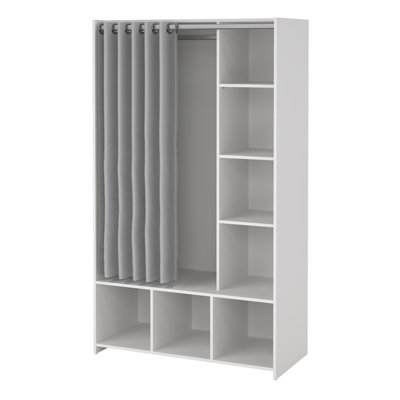Mathian 1 Door Manufactured Wood Wardrobe