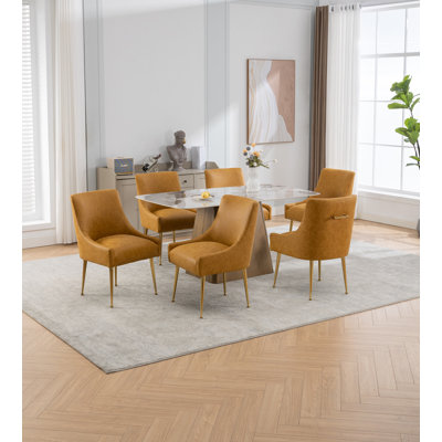 Zanthia 19.7'' H Faux Leather Upholstered Side Chair