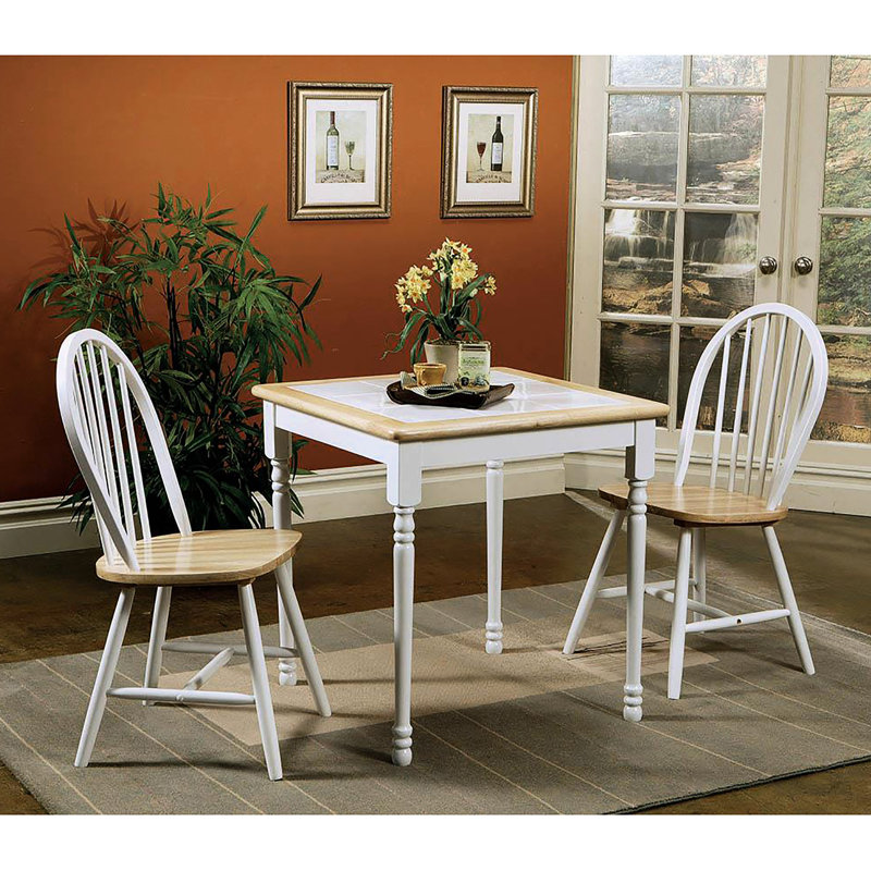 4 chaises d'appoint latérales - siège brun naturel, broche blanche à dossier rustique 4 et mélange